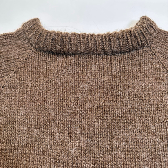 Handmade | Recycled Wool Blend Stripe Sweater | Earthtone Heritage Knit | M - Picture 3 of 7